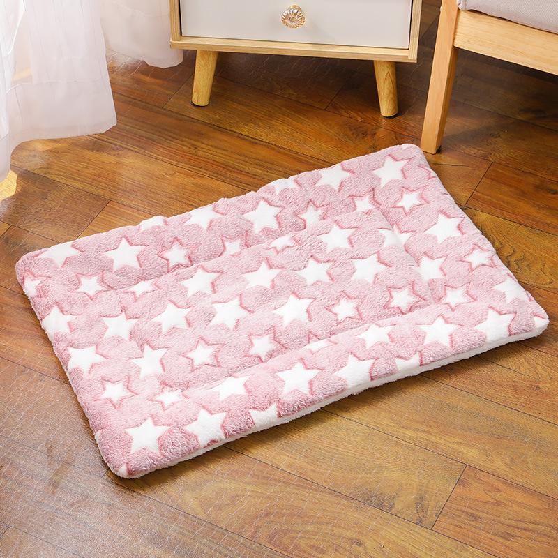 Double-Sided Pet Mat - Warm for Winter, Skin-Friendly, for Small Dogs/Medium Cats, Puppy Bed Cushion & Cat Sofa Blanket