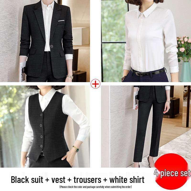 Women's Professional Autumn Suit Set: Office & Sales Formal Wear