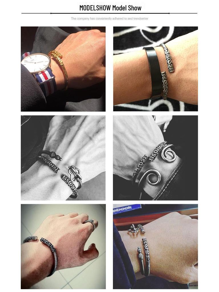 Wukong Ruyi Jingu Bang Bracelet: Monkey King Mythology Inspired 3D Metal Jewelry from Journey to the West