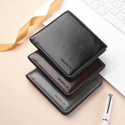 Fashion Leather Men Walletwith Coin Bag Zipper Small Money Pursesdollar Slim Purse Card Holder Cartera Hombre Monederos