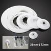 Plastic Air Conditioning Pipes Wall Decorative Cover Rosettes Cover Rosette Cable Entry Cable Passage 40-80mm Hole Cover