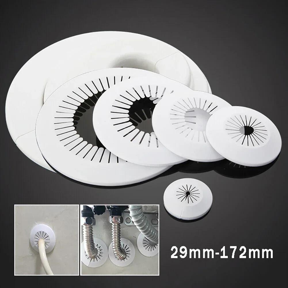 Plastic Air Conditioning Pipes Wall Decorative Cover Rosettes Cover Rosette Cable Entry Cable Passage 40-80mm Hole Cover