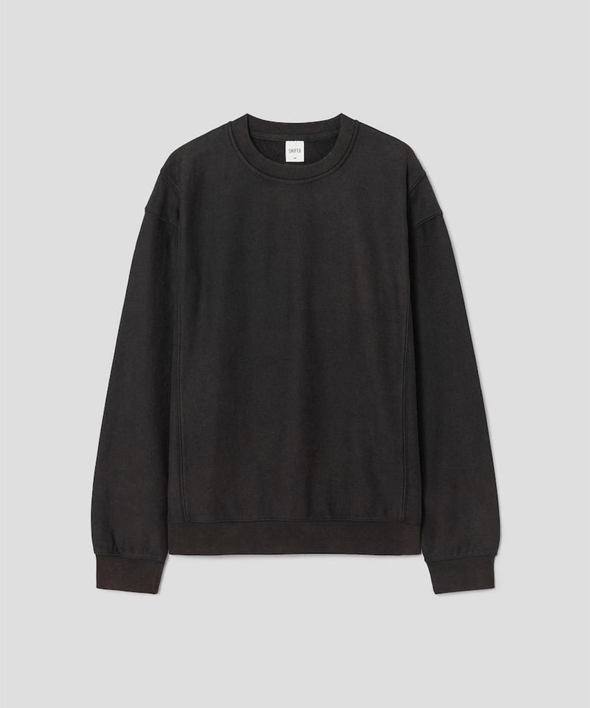 SHIFT.G Washed Color Sweatshirts Black
