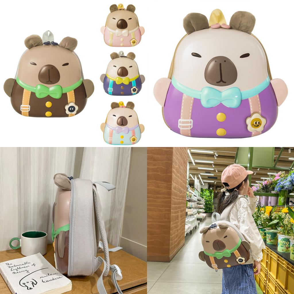 Kindergarten Friendly Capybara Backpack With Breathable Eva For Small Children Learning Playing