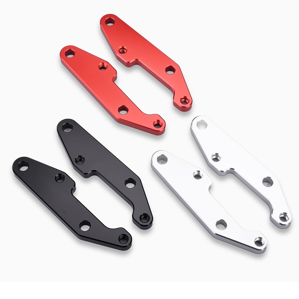 LEDISHUN Back Step Adjuster Step Offset Plate for Honda CBR650R CB650R 2019-2025 (Black)