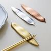 Modern Willow Leaf Chopstick Rest Holder, Spoon Stand Support, Chop Stick Shelf Organizer, Home Kitchen Table Decor