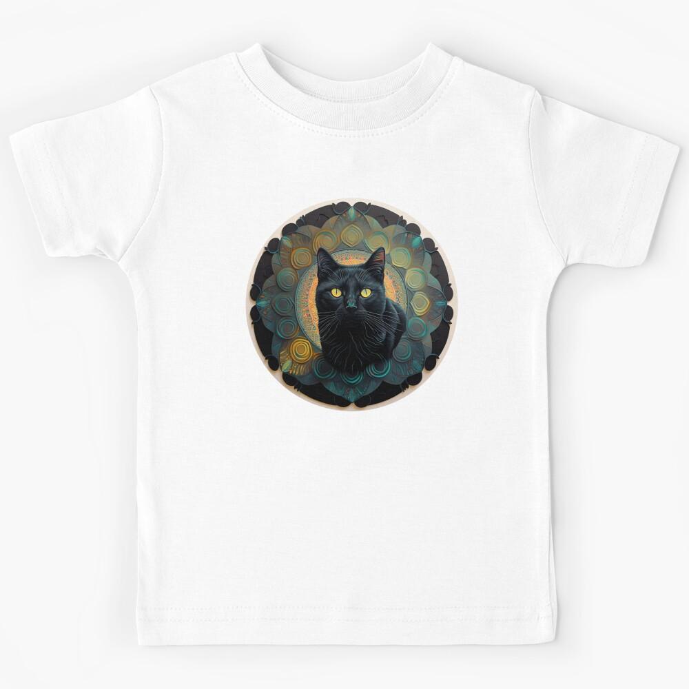 Cat Noir #1213 | Black Cat Kids T-Shirt 170