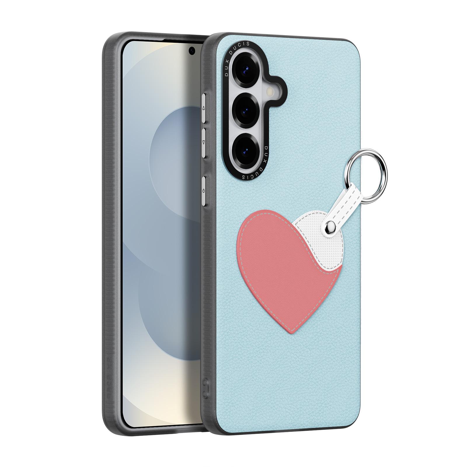 For Samsung Galaxy S26 Case DUX DUCIS Luvy Series PU Leather + PC Phone Case with Finger Ring/Strap