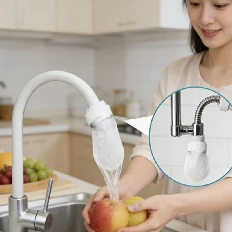 Water Tap Faucet Filter Cotton Prevents Splashing Removes Sand Filters Tap Water for Kitchen Sink Easy DIY Installation Solution