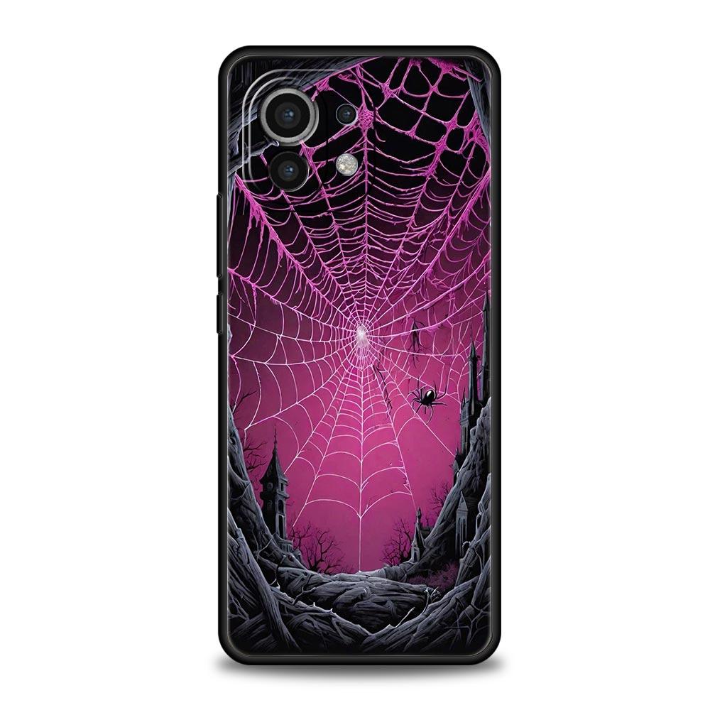 Spider Web Phone Case Cover for Xiaomi Mi 17 15 14 13 12 11 Ultra 15T 14T 13T 12T 11T Pro Lite 5G Soft TPU Shell Fundas Capa Bag