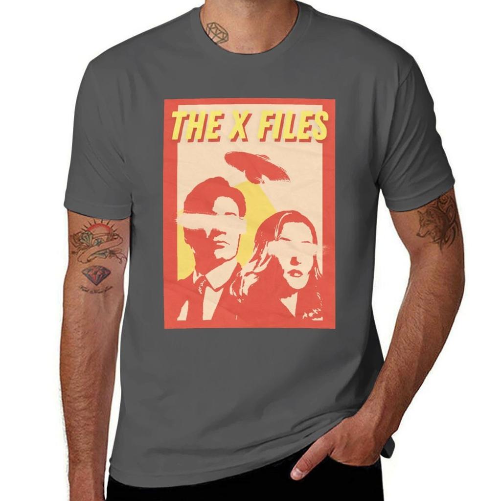 Vintage Retro Inspired X Files Gillian Anderson David Duchovny Poster Tshirt Unisex T Shirts For Unisex Casual Tshirt