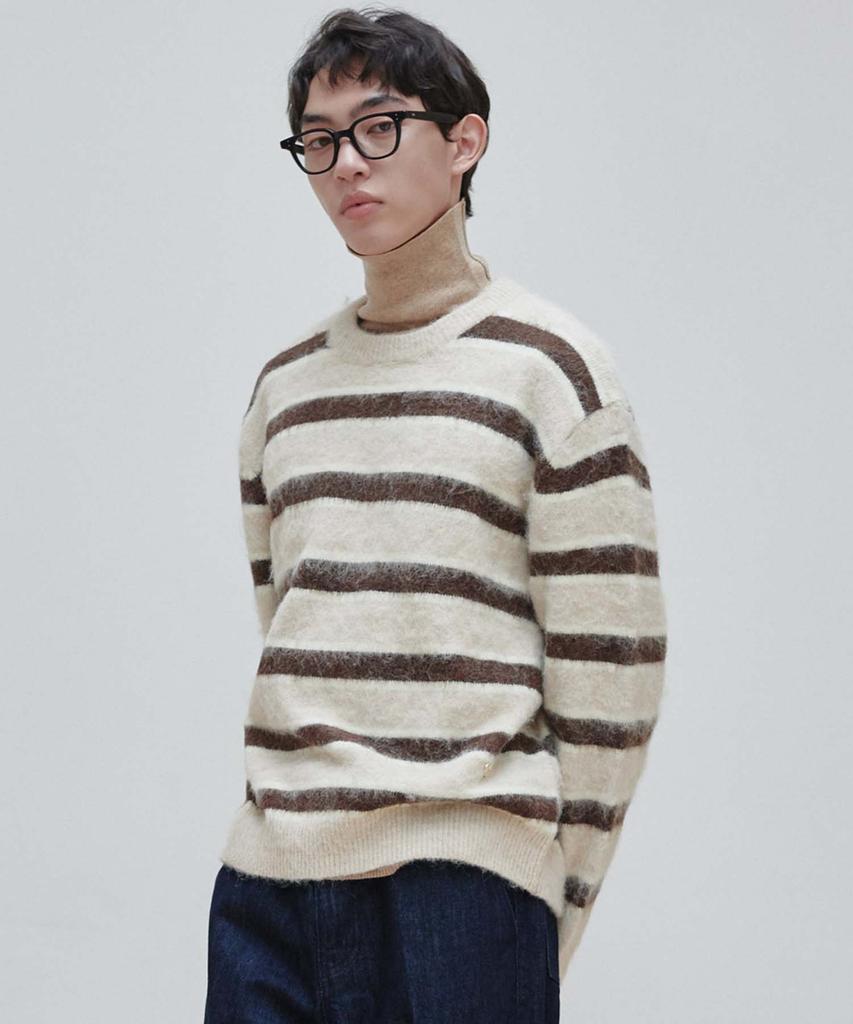 PLAC Basic Striped Knit Beige