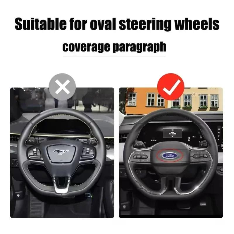 Car Sticker Car Steering Wheel Emblem Decals Badge For Ford Focus 2 Mk3 F150 Mondeo Max Fusion Ranger Escort Explorer KugaTaurus