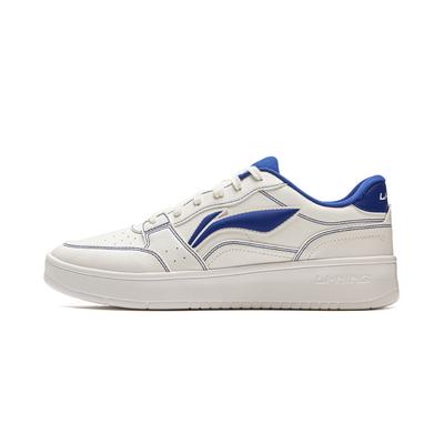 Li Ning Sycee Niedrige Skateboard-Schuhe Herren Weiß Blau AGCV143-1