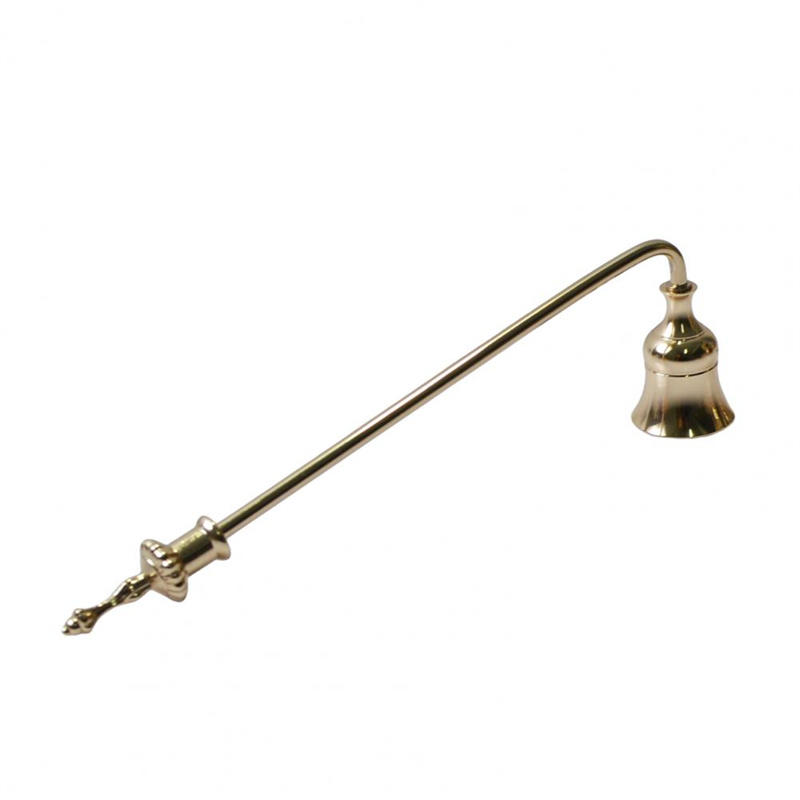 Bell Handle Candle Tool Candle Extinguisher Bell Metal Small Horn Candle Extinguisher Cover Non Blowing Candle Cover