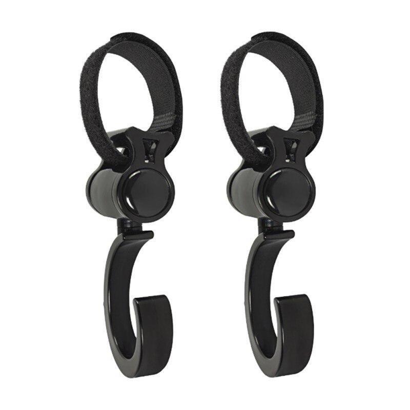 

Аксессуары для детских колясок, крючок, 2 шт., вешалка для детской коляски, сумка, крючки для коляски, вращающийся на 360 градусов крючок для тележки 1 Pack(2pcs) чёрный