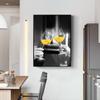 Poster e Stampa di Vino Rosso e Calice da Vino Pittura su Tela per Ristorante Arte Murale Quadro per Soggiorno Cucina Decorazioni per la Casa Cuadros