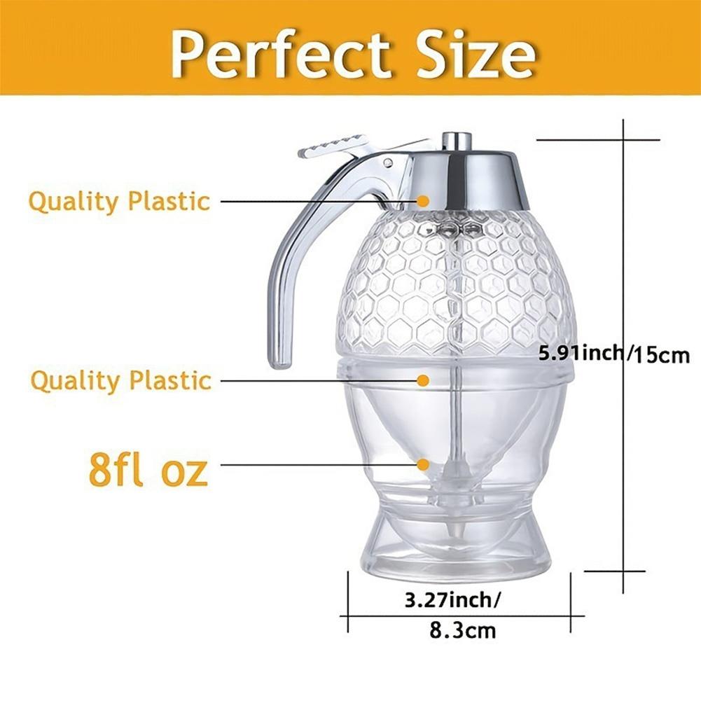 Honey Dispenser with Stand Large Capacity Oil Dispenser Multifunctional Oil Bottle Vinegar Sugar Sauce Storage Squeeze Bottle