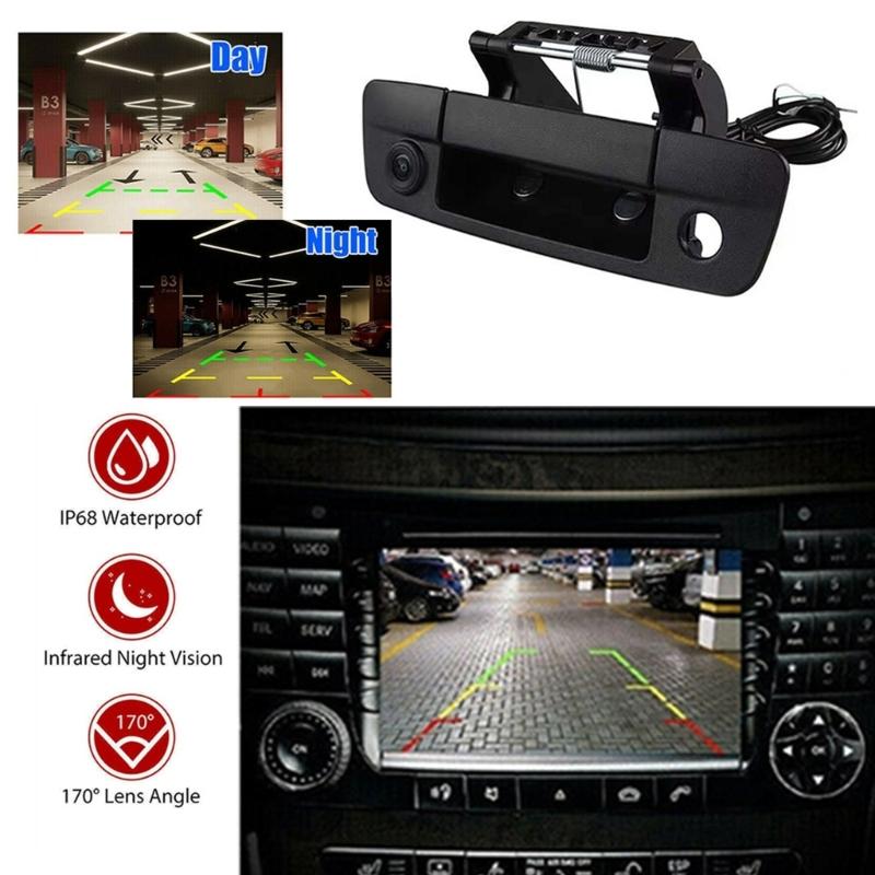 Autozubehör für 1500 2500 3500 Heckklappengriff Rückfahrkamera 68197873AA Ersatz-Rückfahrkamera