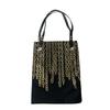 Used ISSEY MIYAKETote Bag black/gold canvas Women