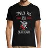 T-shirt Homme - J'peux pas j'ai Skateboard - Manches courtes - Noir - Multisport