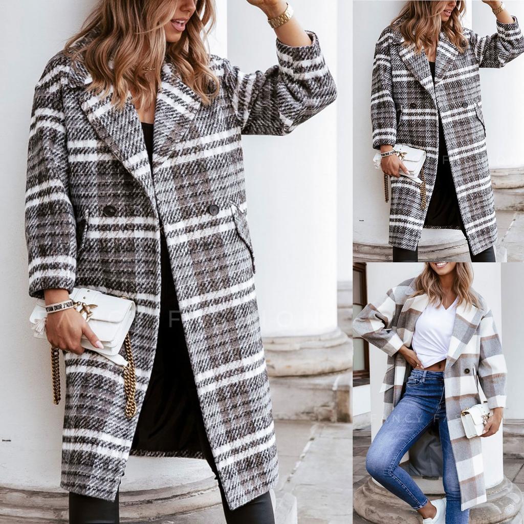 Women's  And Winter Casual Thickening Warm Long-sleeved Mid-length Coat