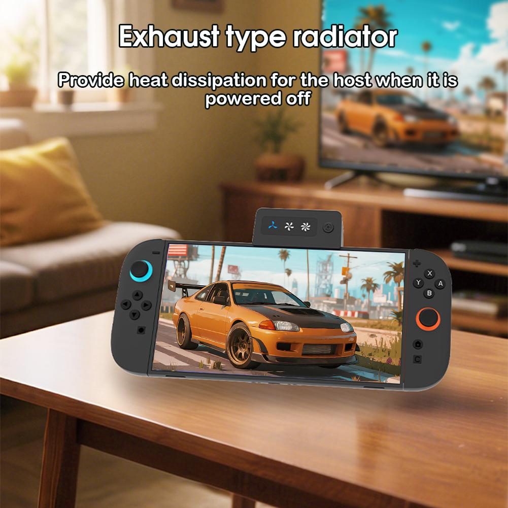 Dockingstation Dock Konsole Dock Kühler Host Mit Lüfter 2-Gang-Einstellung Für NS2 Für Switch 2 Lüfter