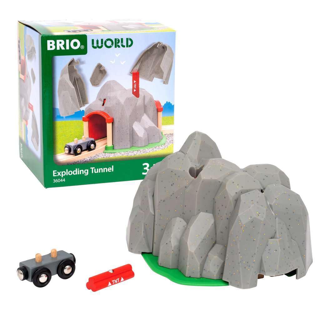 Brio Dynamitový tunel 36044 Sada scénických dílů pro děti od 3 let (Tunel pro vozidla)