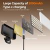 USB Rechargeable LED Fill Light 3 Modes Mini Selfie Light LED Selfie Light  For Phone Laptop Tablet