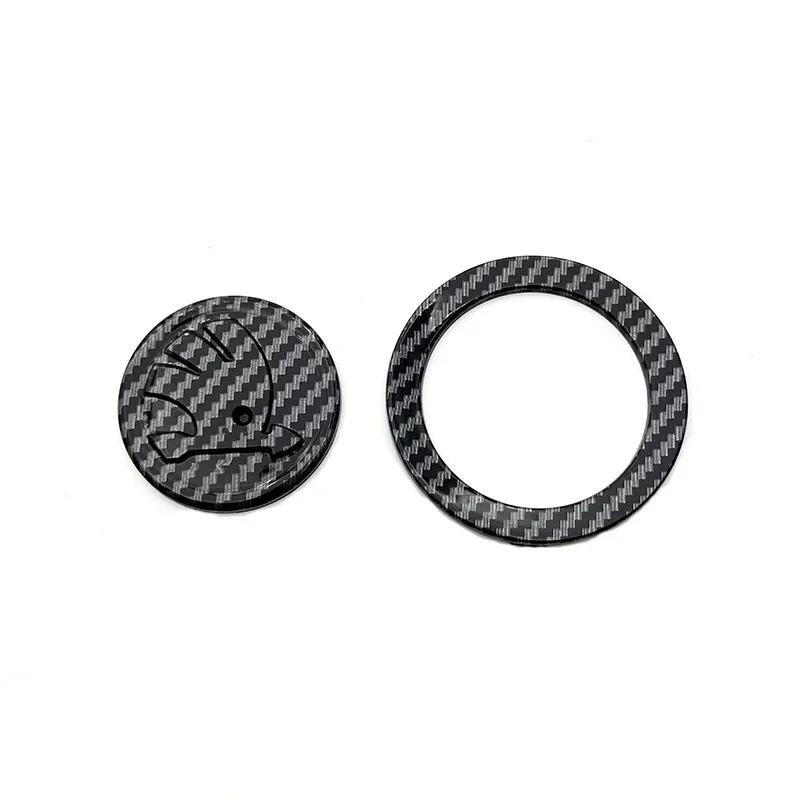 for SKODA 1Pcs 46mm Car Interior Kodiaq Yeti Rapid Spaceback Fabia 1 2 Karoq Octavia A5 RS Superb Steering Wheel Emblem Stickers