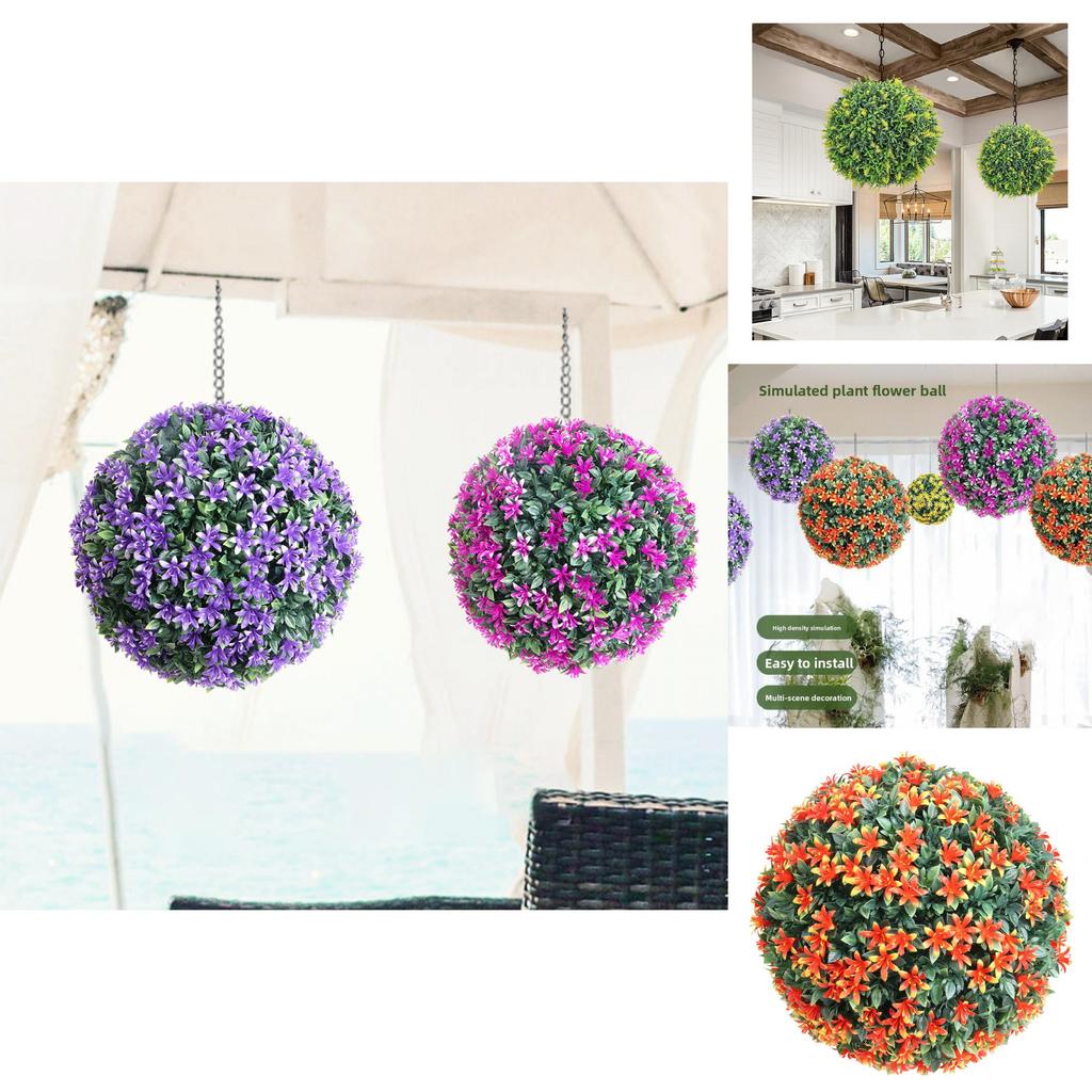 Künstliche grüne Pflanze Hängende Blumenkugel aus Kunststoffmaterial für Heimdekoration und Veranstaltungsnutzung