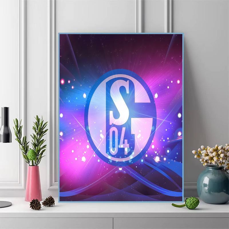 FC Schalke 04 100% Round Full Drill 5D DIY Diamond Painting Embroidery Cross Stitch Rhinestone Décor