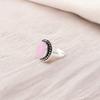 Rose Chalcedony Gemstone 925 Sterling Silver Jewelry Handmade Oval Shape Ring RR-62-17
