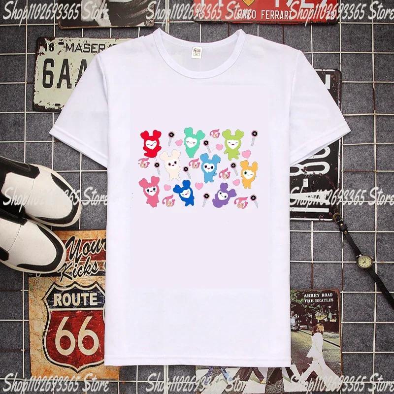 Kpop Twice Lovely T-shirt Short Sleeve Ready To Be Album Photo Printing Tshirt for Women TZUYU SANA MINA JIHYO NAYEON MOMO DAHYU