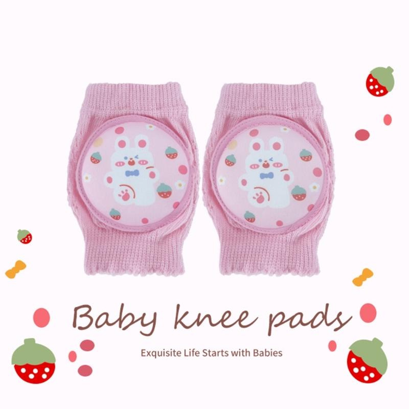 CartoonKleinkind Baby Knieschoner Elastische Krabbel Ellbogenpolster Kleinkinder Knieschützer Atmungsaktives Sicherheits-Kniepolster