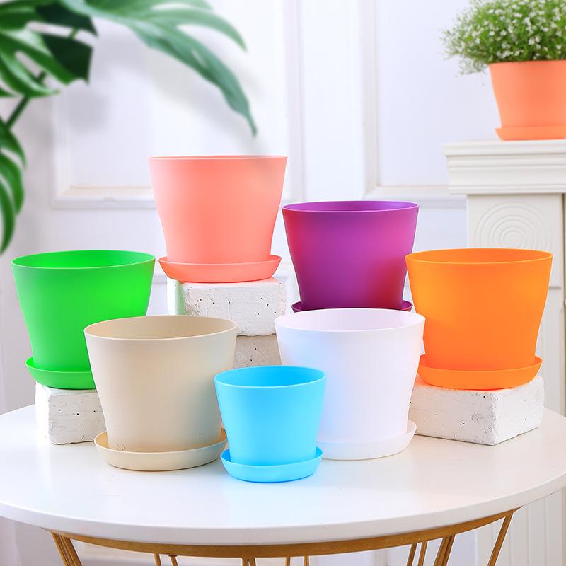 Large Resin Flower Pot for Balcony - Ideal for Roses, Chlorophytum, Succulents, and More