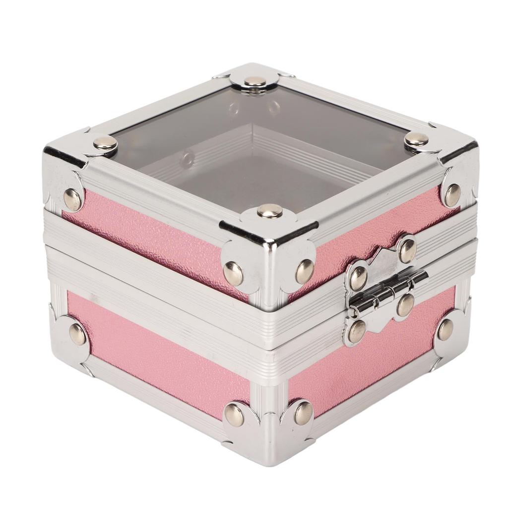 Nail Drill Bit Holder 25 Holes 3 Layer Sponge Transparent   Cover Rivet Reinforcement Dustproof Nail Drill Bit Displayer