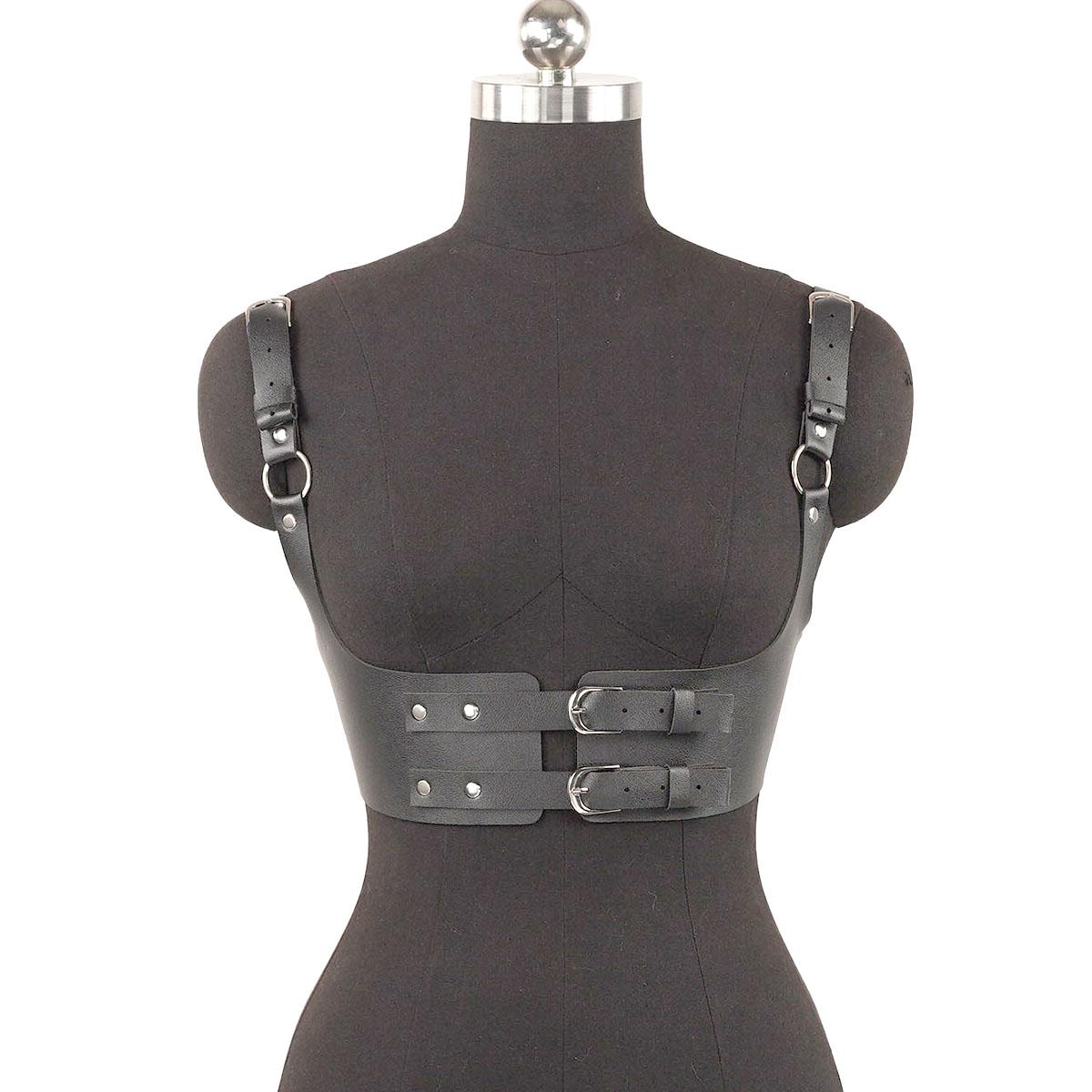 

Жіночий трендовий панк-пояс, корсетний пояс, пояс для носіння, жіночий вуличний стиль, корсетний топ, декоративні ремінці-портупеї, одяг, шкіряний корсет