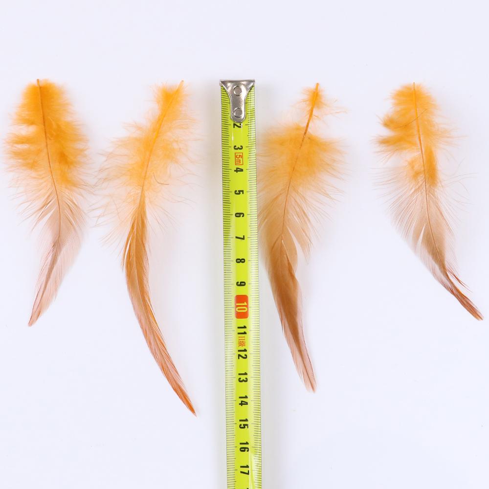Rooster Feather 3-5inches for Crafts Grizzly Chicken Saddle Fly Tying Feather Dream Cather Jewelry Earring Accessory