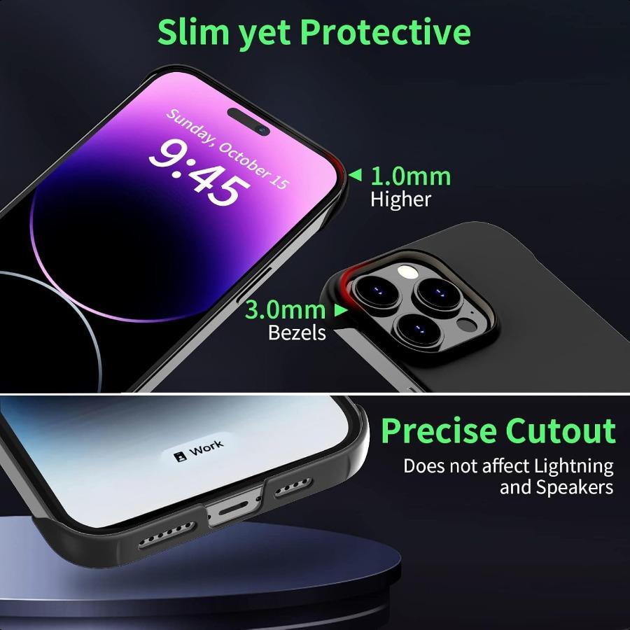 Magnetic Slim Case Fit for iPhone 14 Pro Max Phone Case 6.7 2025 UltraThin Lightweight Durable Framel Matte Hard MagSafe Cover