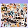 Anime Haikyuu!! Conjunto de 52 Adesivos com Decalques Impermeáveis Multicoloridos para Laptops e Bicicletas