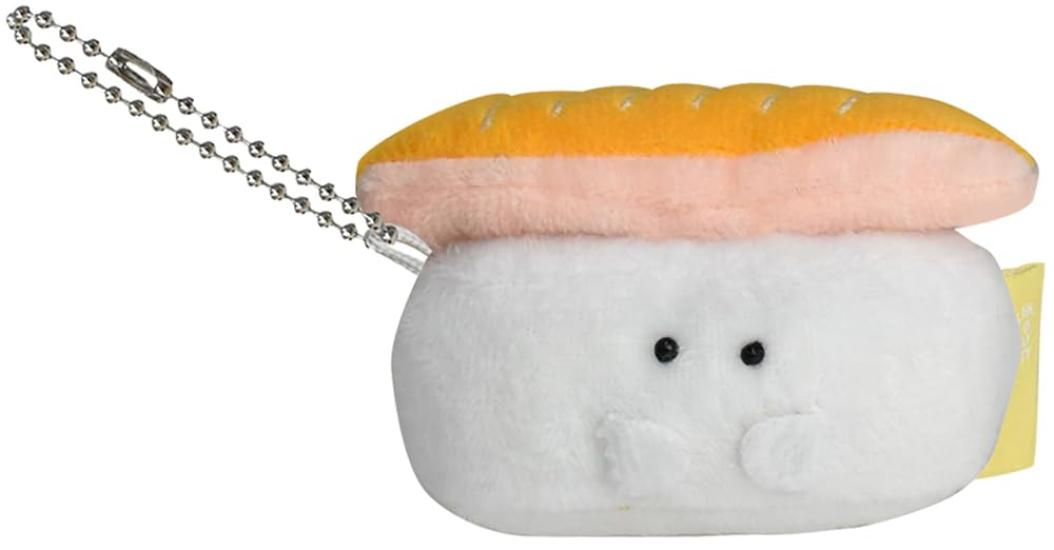 

Ippinsha Gyutto Sushi-san and Salmon-san Mascot Plush Toy, Mini, with Chain, Gift, 48012