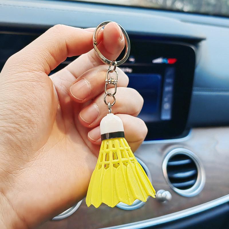 Creative Badminton Whistle Keychain: Small Sports Gift & Student Ornament
