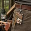 Yousheng Tactical Keychain Pouch, Zippered Coin Purse, Military Mini Size Belt Gear, EDC Pocket Portable Organizer with Metal Carabiner for Coins ID