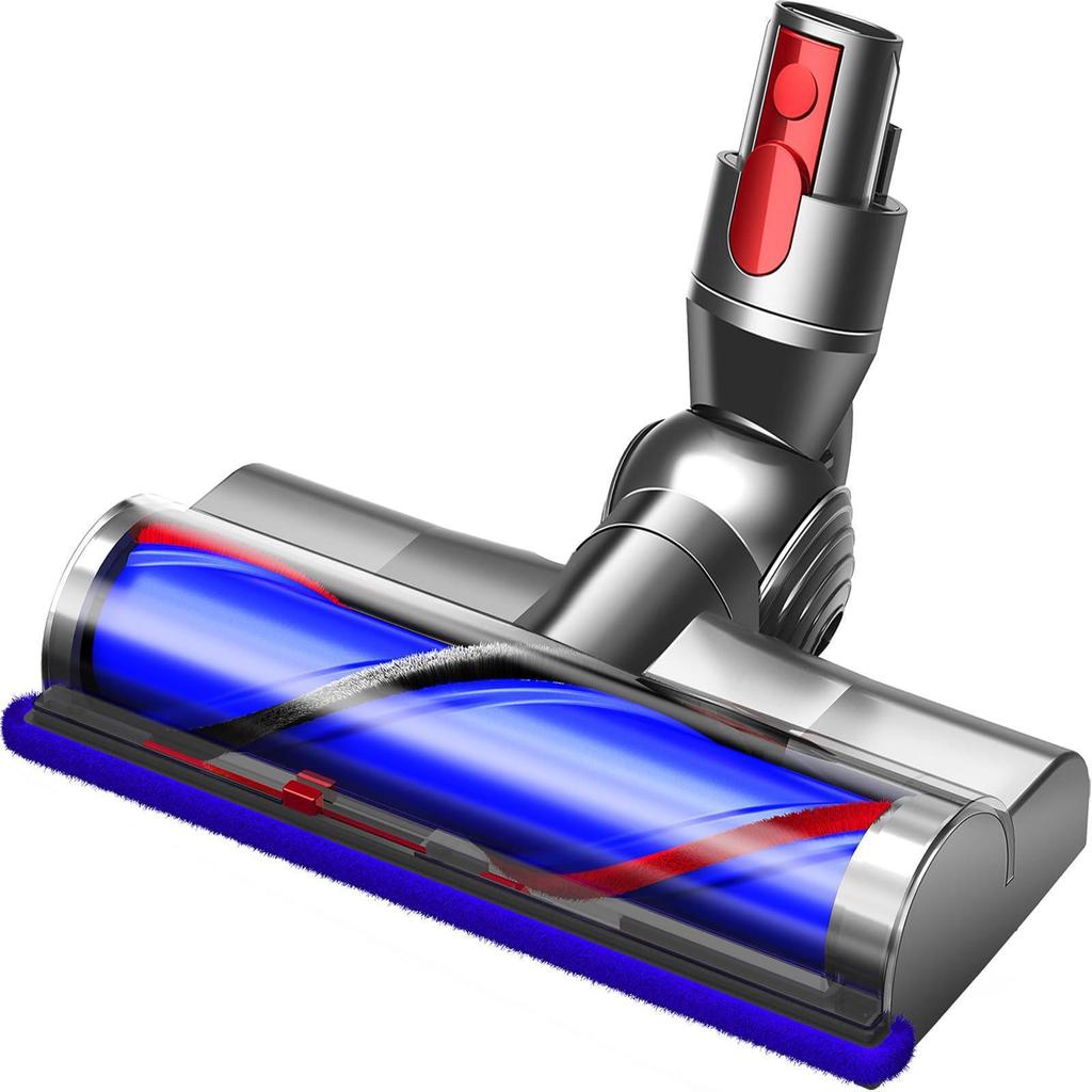 Green Light Dust Detection Turbo Floor Head for Dyson V7 V8 V10 V11 V15 Wireless Vacuum