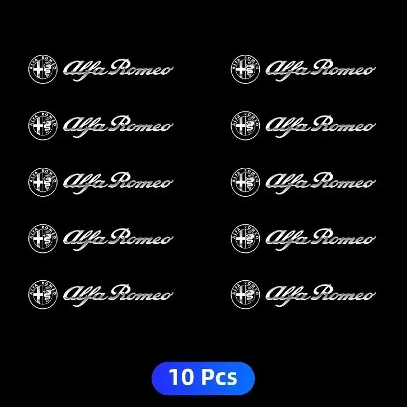 For Alfa Romeo Metal Emblem Auto Decor Wiper Decals Reflective Car Window Stickers For Alfa Romeo Giulietta Mito Giulia Stelvio 