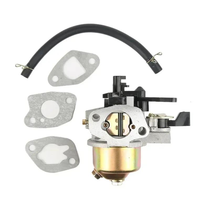 Carburetor Replacements Handle +3 Gaskets + Flue Line for Honda Gx160 Gx200 5.5 6.5HP Generator