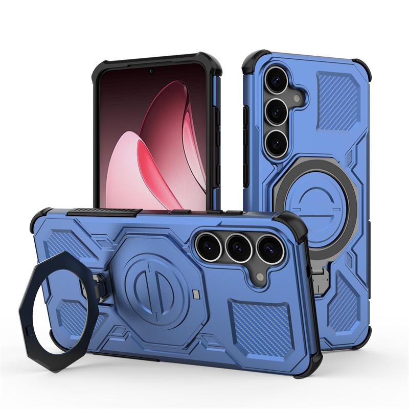 Magnetic Wireless Charge Cover For Samsung Galaxy S25 Ultra Phone Holder Case Samsung S25 Plus Cover For Samsung S25 Plus Case