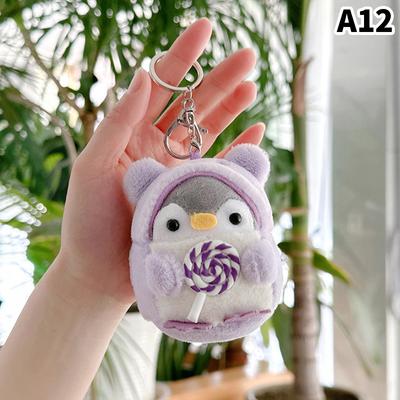 Small Penguin Plush Keychains Cute Plushie Doll Toys For Children Gifts