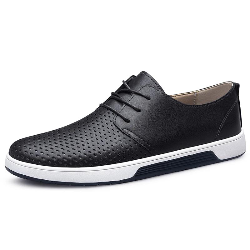 Genuine Leather Men Casual Shoes Hot Sale Man Loafers Soft Moccasins Breathable Slip On Driving Shoes New Leisure Walk Sneakers